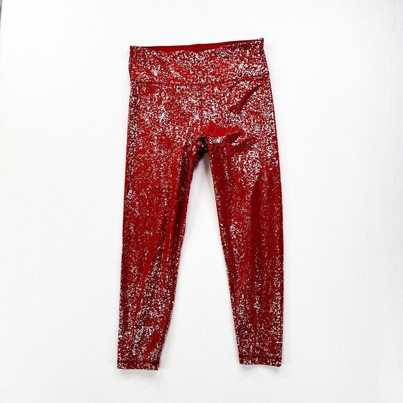 Sweaty Betty | NWT | Goddess Leggings 7/8 | Size Large | Red Terrazzo - Picture 2 of 10